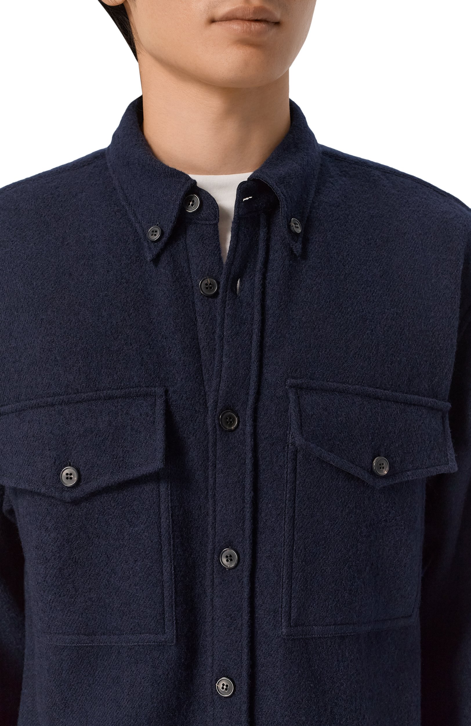 Шерстяная куртка-рубашка DRIES VAN NOTEN, арт. 020709/4237, фото 5