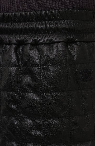 Кожаные шорты CELINE черного цвета по цене 290500 руб., арт. 2G221978E, фото 5 Кожаные шорты CELINE, арт. 2G221978E, фото 5