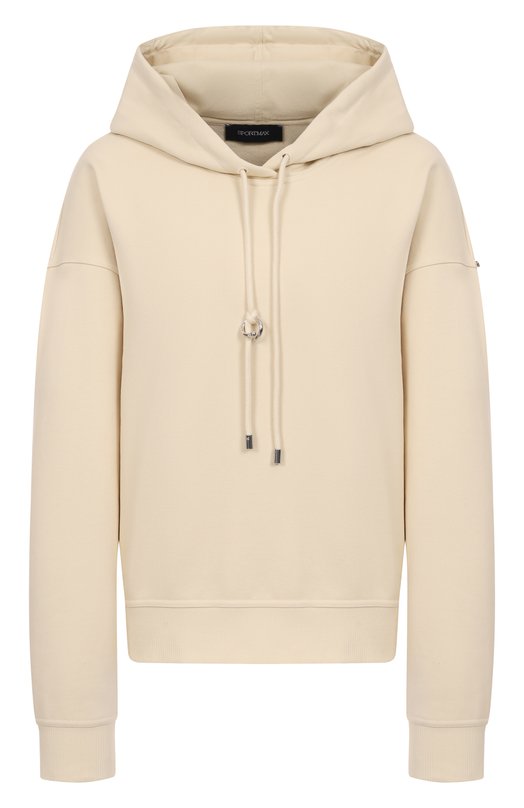 Хлопковое худи Sportmax URNA Кремовый URNA