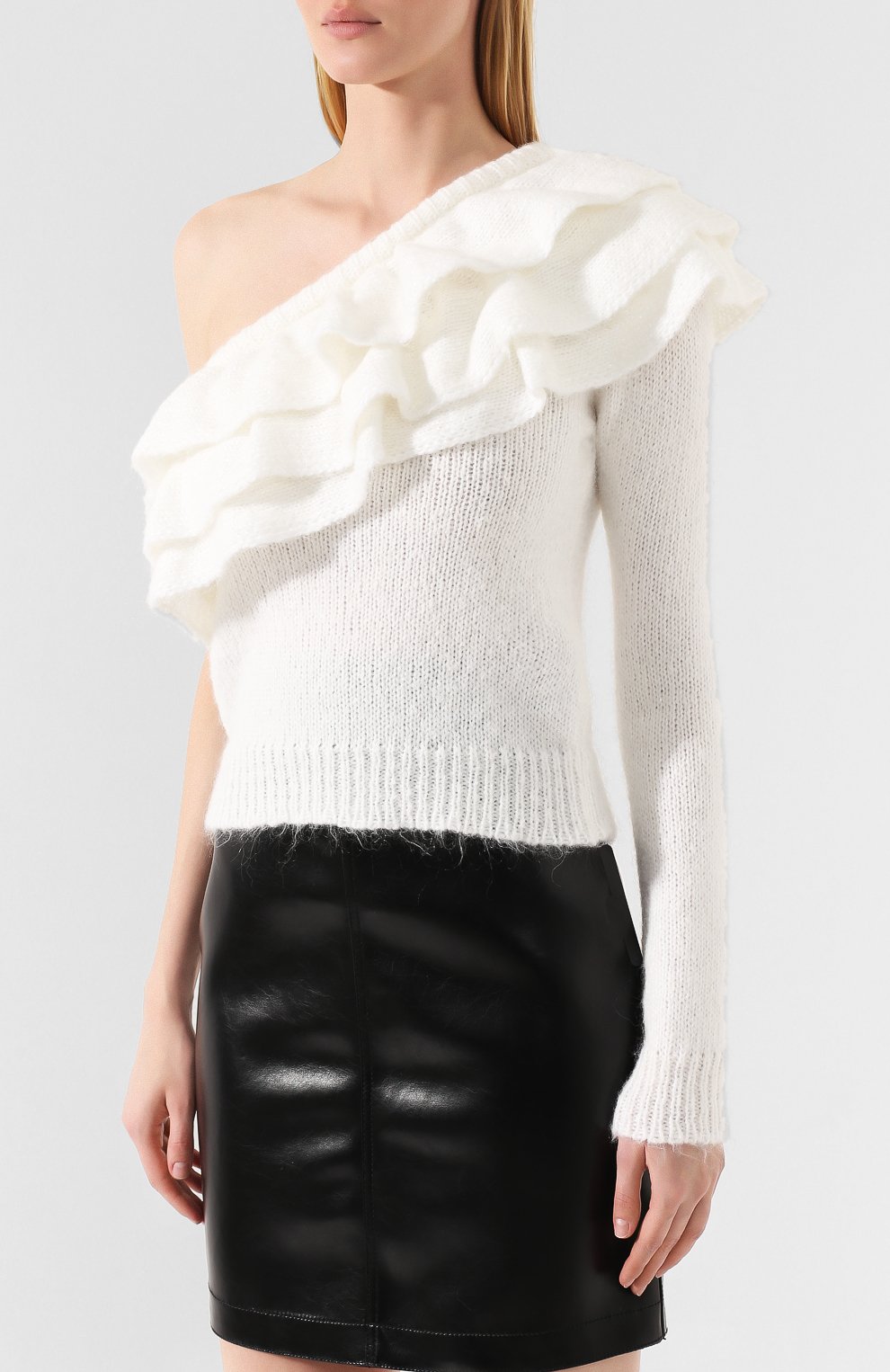 Свитер PHILOSOPHY DI LORENZO SERAFINI белого цвета по цене 47800 руб., арт. A0889/7104, фото 3 Свитер PHILOSOPHY DI LORENZO SERAFINI, арт. A0889/7104, фото 3