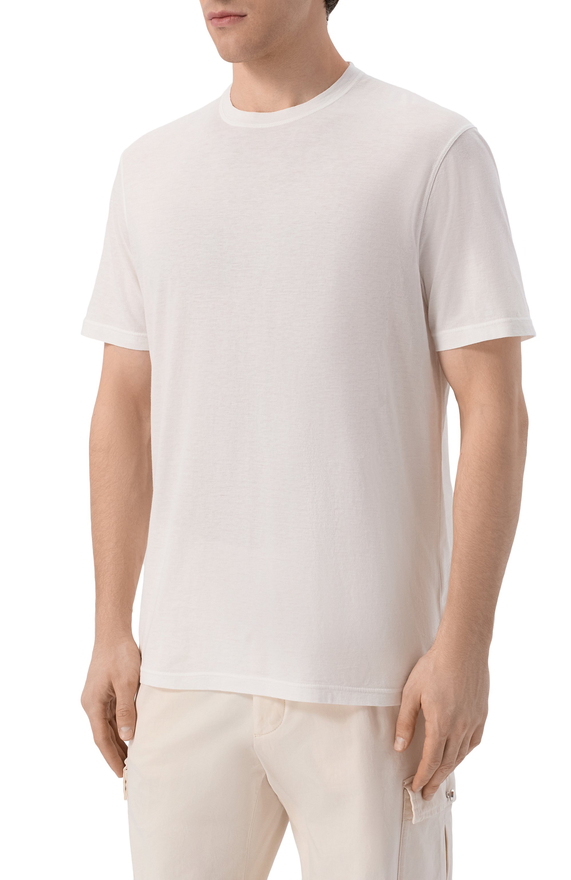 Футболка из хлопка и кашемира KITON, арт. UMK0872, фото 3