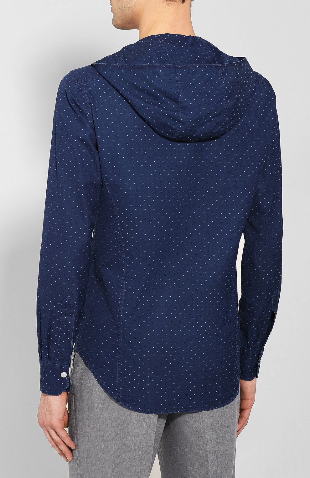 Джинсовая рубашка KITON, арт. UMCMARH0722703, фото 4