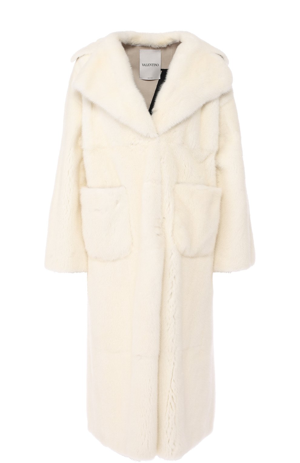 Шуба с накладными карманами и логотипом бренда на спине VALENTINO, арт. QF3FA5851CF, фото 1