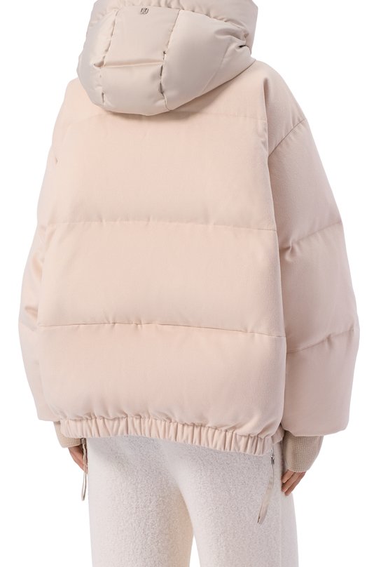 Пуховик из шерсти и вискозы Duno HEKA/PRAT0 MESTRE Кремовый  HEKA/PRAT0 MESTRE Фото 4