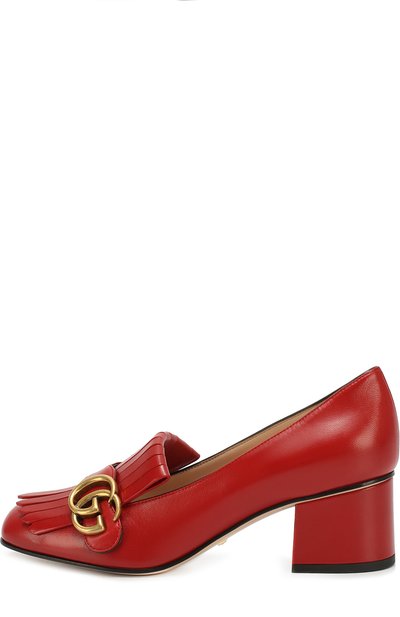 Кожаные туфли marmont с пряжкой GUCCI, арт. 408208/C9D00, фото 2