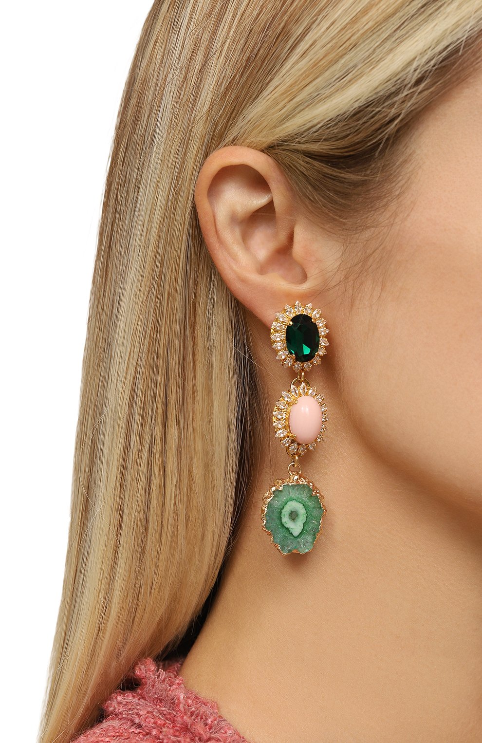 Серьги ANTON HEUNIS золотого цвета по цене 21250 руб., арт. SSR3.224, фото 2 Серьги ANTON HEUNIS, арт. SSR3.224, фото 2