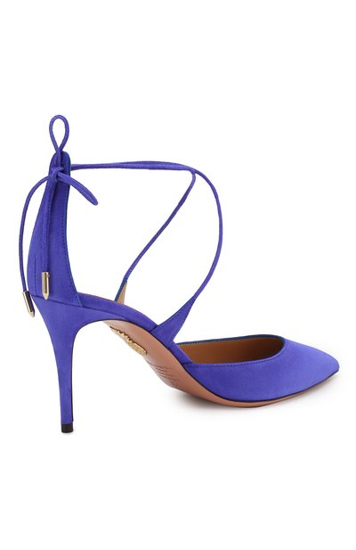 Замшевые туфли matilde 105 AQUAZZURA, арт. VEMMIDP1-SUE-ULV, фото 4