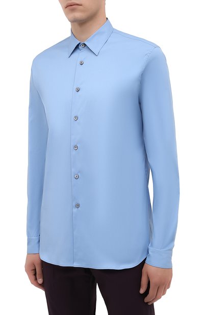 Хлопковая рубашка PRADA, арт. UCN122-F62-F0076, фото 3