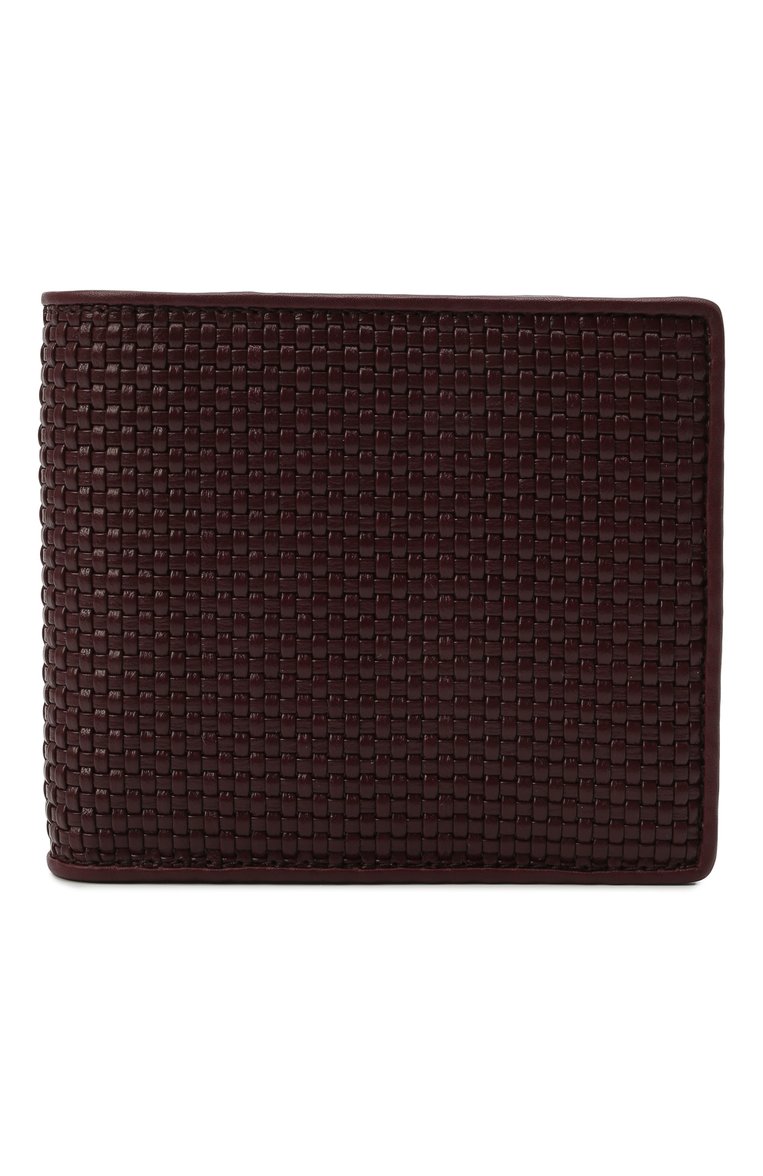 Мужской кожаное портмоне ZEGNA бордового цвета, арт. LHPTT-E1155P | Фото 1 (Материал: Натуральная кожа; Нос: Не проставлено; Материал сплава: Проставлено)