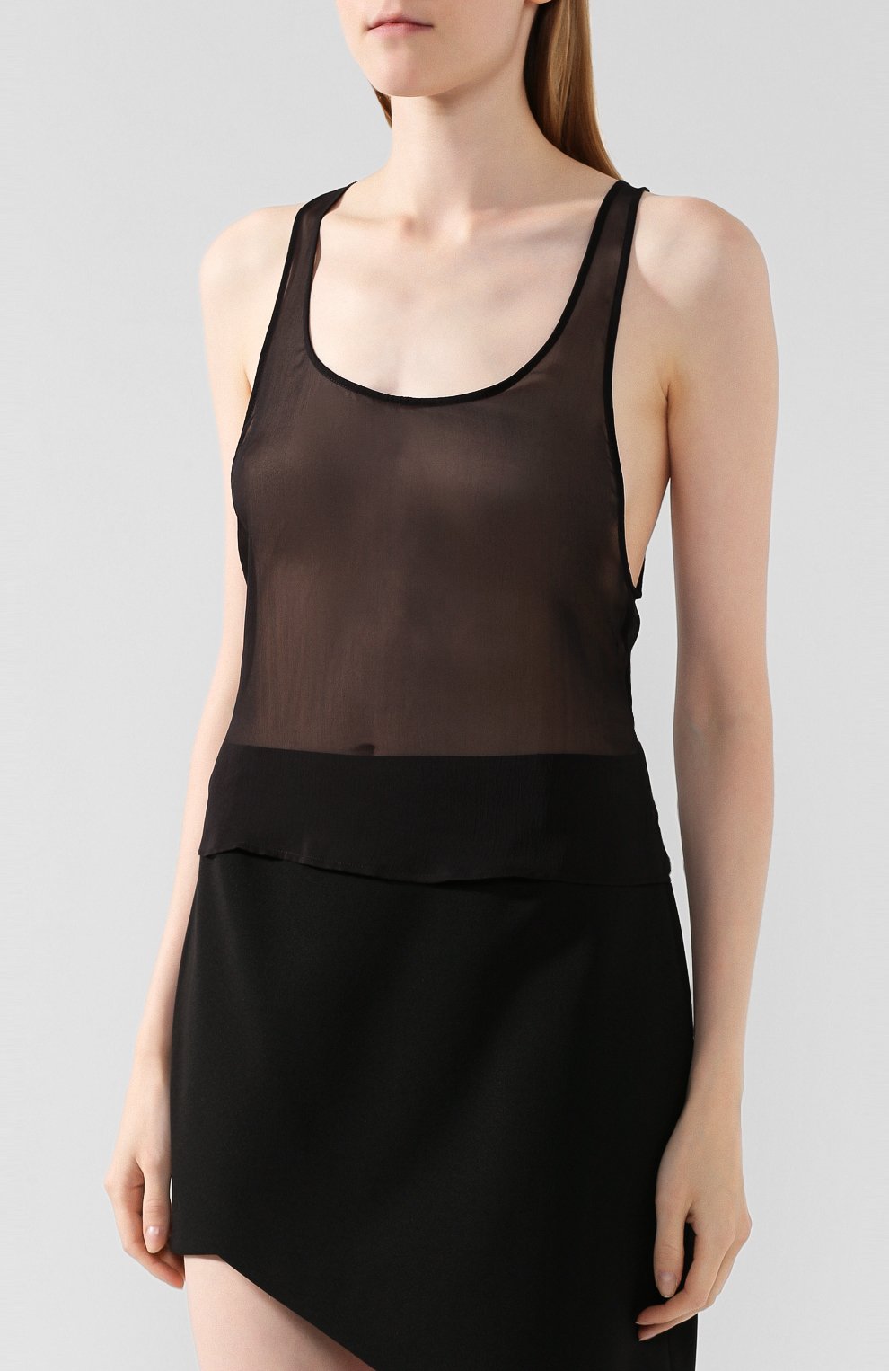 Шелковый топ SAINT LAURENT, арт. 595271/Y115W, фото 3