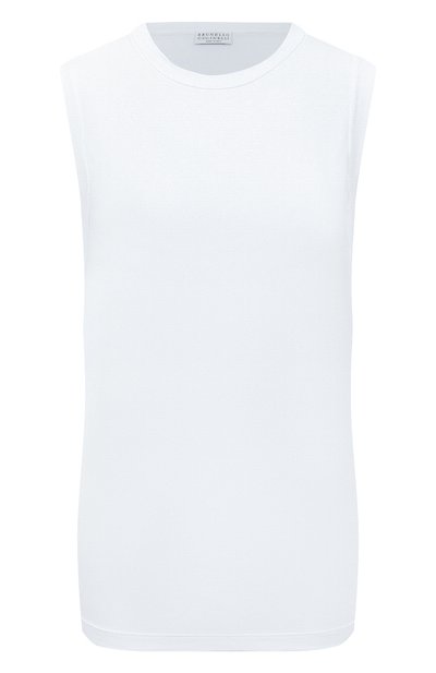 Женская хлопковая майка BRUNELLO CUCINELLI, арт. M0T1802B17