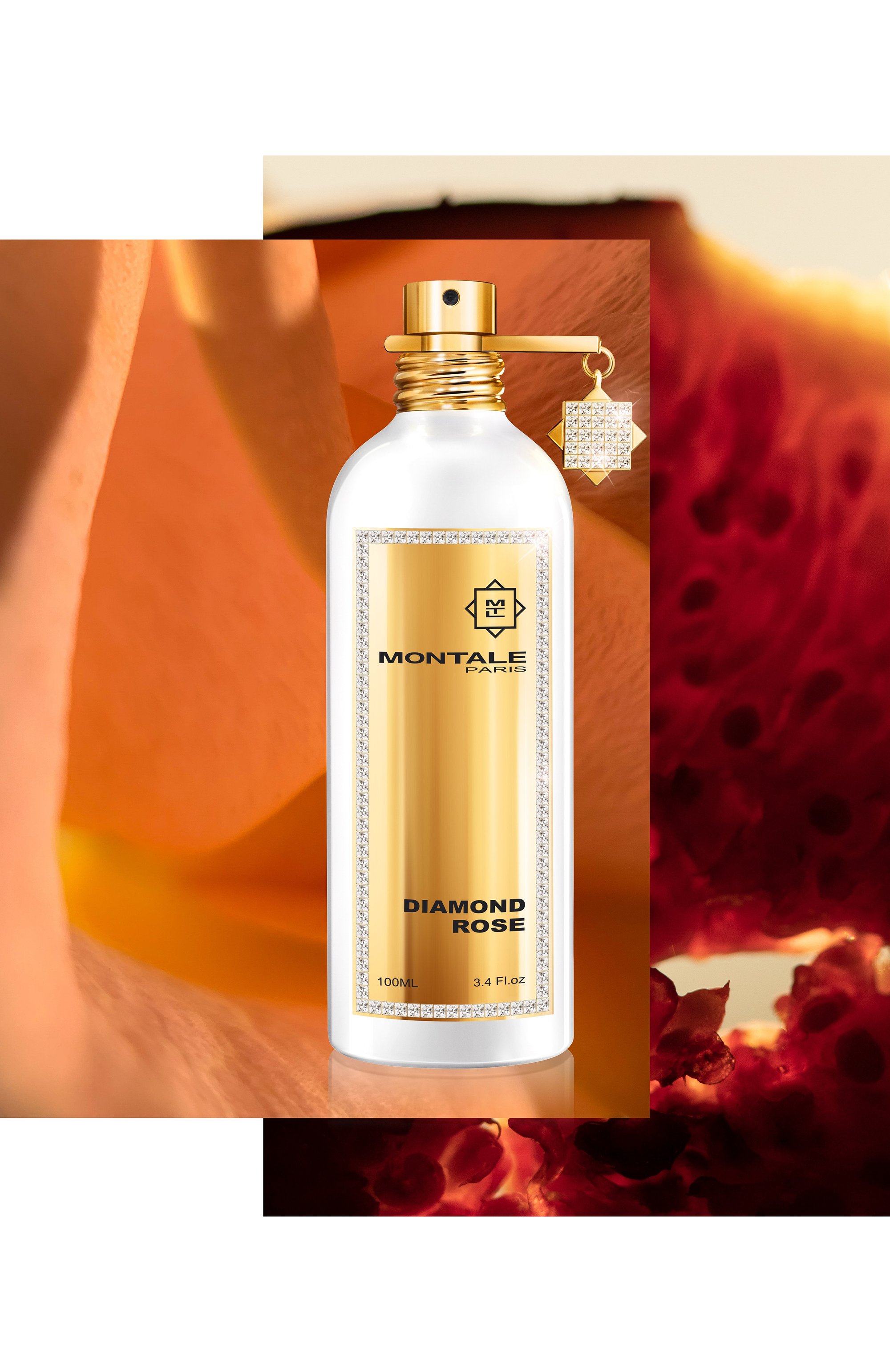 Парфюмерная вода diamond rose (100ml) MONTALE бесцветного цвета по цене 23600 руб., арт. 3760260455657, фото 2 Парфюмерная вода diamond rose (100ml) MONTALE, арт. 3760260455657, фото 2
