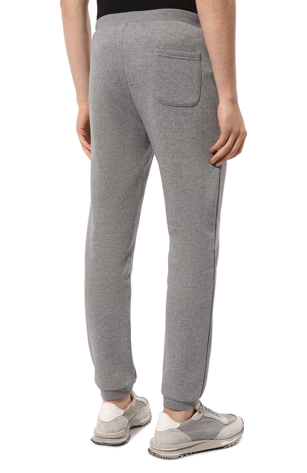 Хлопковые джоггеры LA MARTINA серого цвета по цене 14300 руб., арт. WMT026/FP548, фото 4 Хлопковые джоггеры LA MARTINA, арт. WMT026/FP548, фото 4