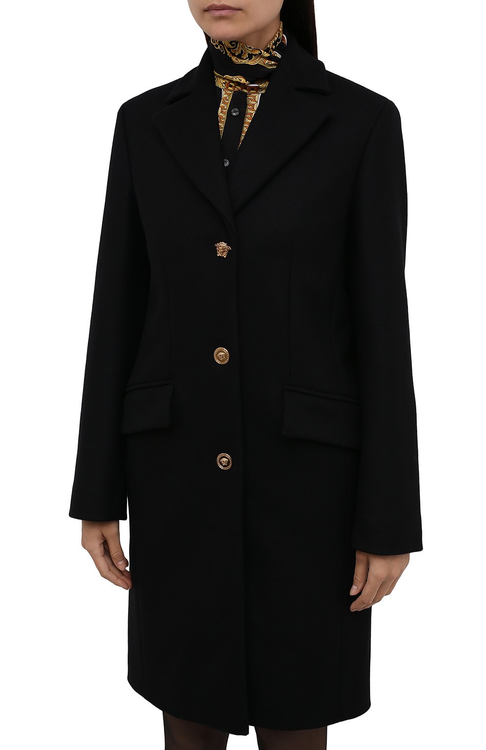 Шерстяное пальто VERSACE, арт. 1001269/1A01173, фото 3