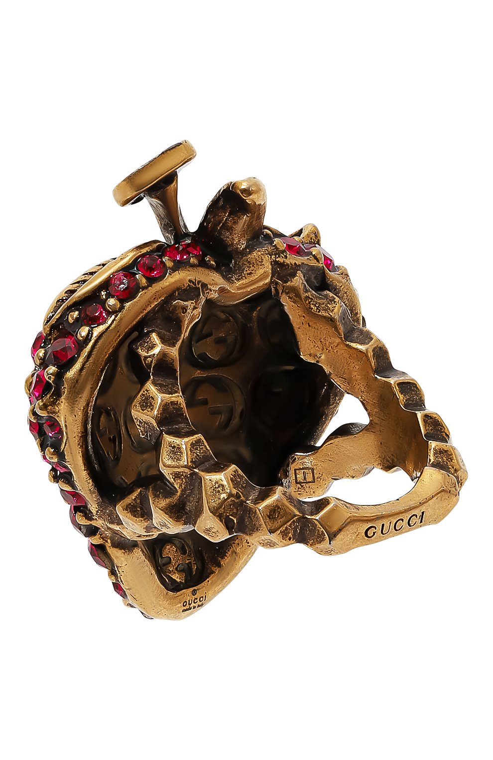 Кольцо GUCCI красного цвета по цене 56160 руб., арт. 580297 J1D50, фото 3 Кольцо GUCCI, арт. 580297 J1D50, фото 3