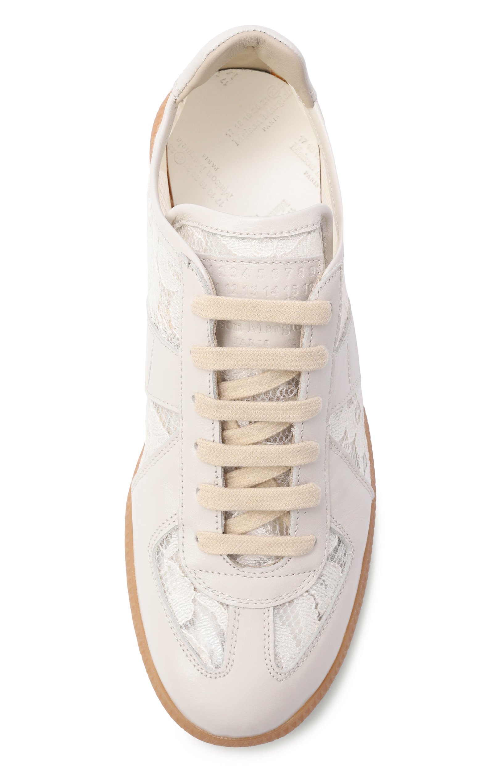 Текстильные кеды MAISON MARGIELA кремового цвета по цене 107500 руб., арт. S58WS0303/P7791, фото 6 Текстильные кеды MAISON MARGIELA, арт. S58WS0303/P7791, фото 6