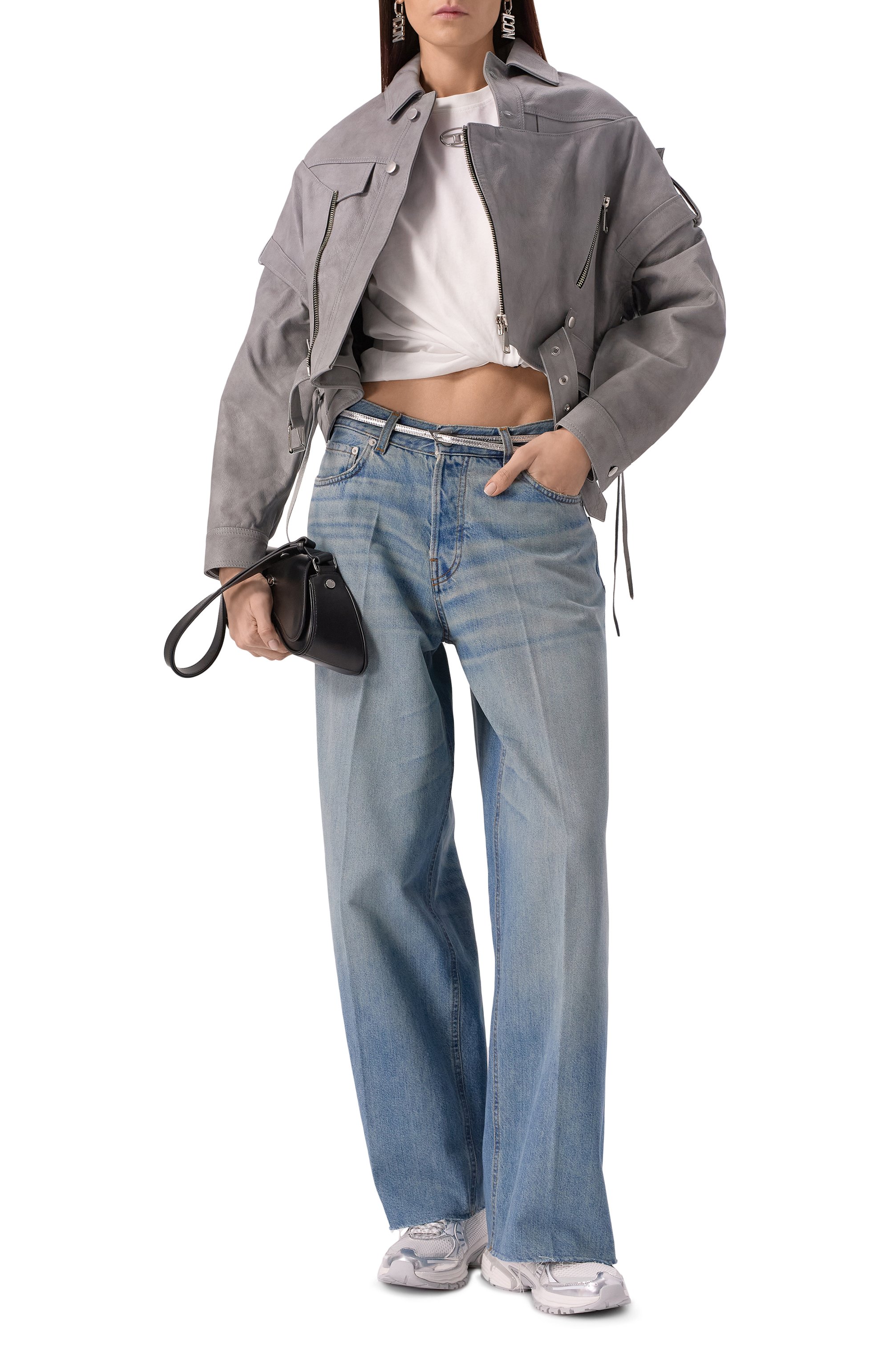 Текстильные кроссовки s-pro-v-dense DIESEL серебряного цвета по цене 33050 руб., арт. Y03594/P8135, фото 2 Текстильные кроссовки s-pro-v-dense DIESEL, арт. Y03594/P8135, фото 2