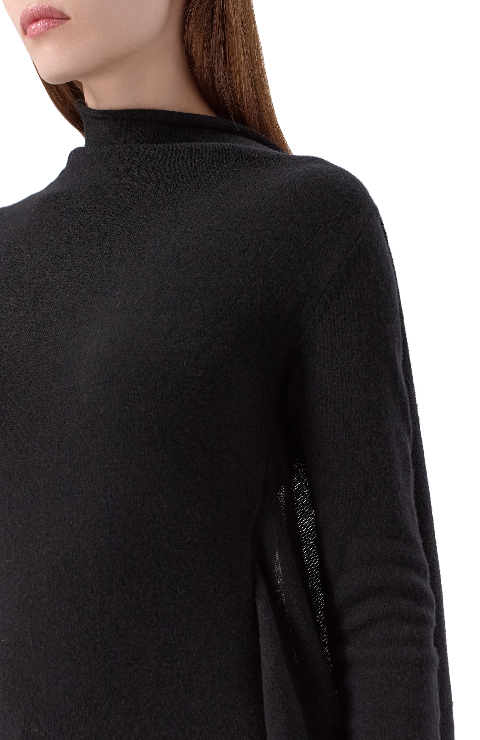 Шерстяное платье ANN DEMEULEMEESTER черного цвета по цене 136000 руб., арт. B0013182/KN073, фото 4 Шерстяное платье ANN DEMEULEMEESTER, арт. B0013182/KN073, фото 4