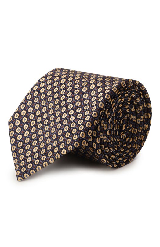 Шелковый галстук Canali 18/HJ04192 Золотой 18/HJ04192