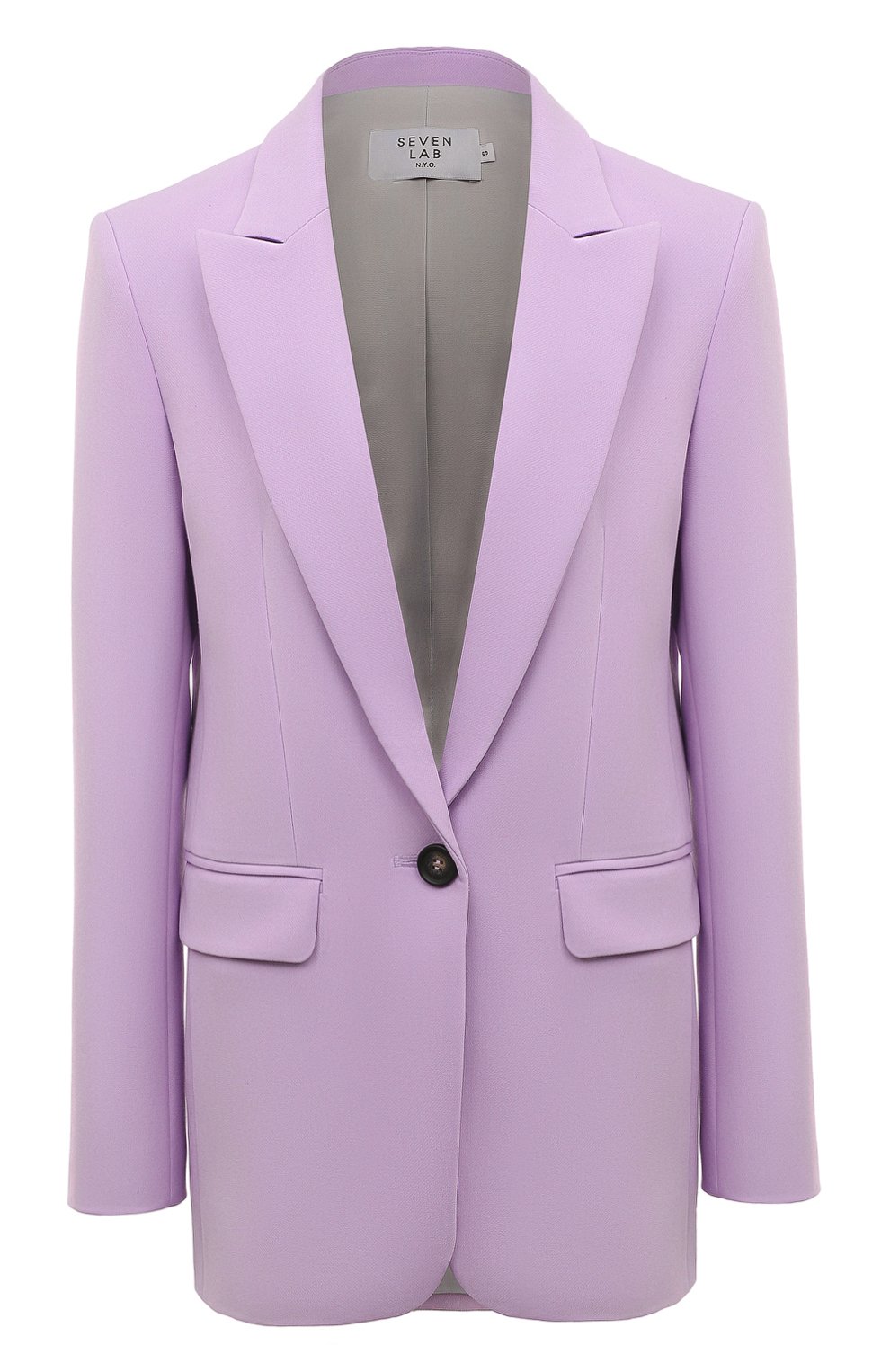 Жакет из вискозы SEVEN LAB фиолетового цвета по цене 24260 руб., арт. SJK1.01.350.98, фото 1 Жакет из вискозы SEVEN LAB, арт. SJK1.01.350.98, фото 1