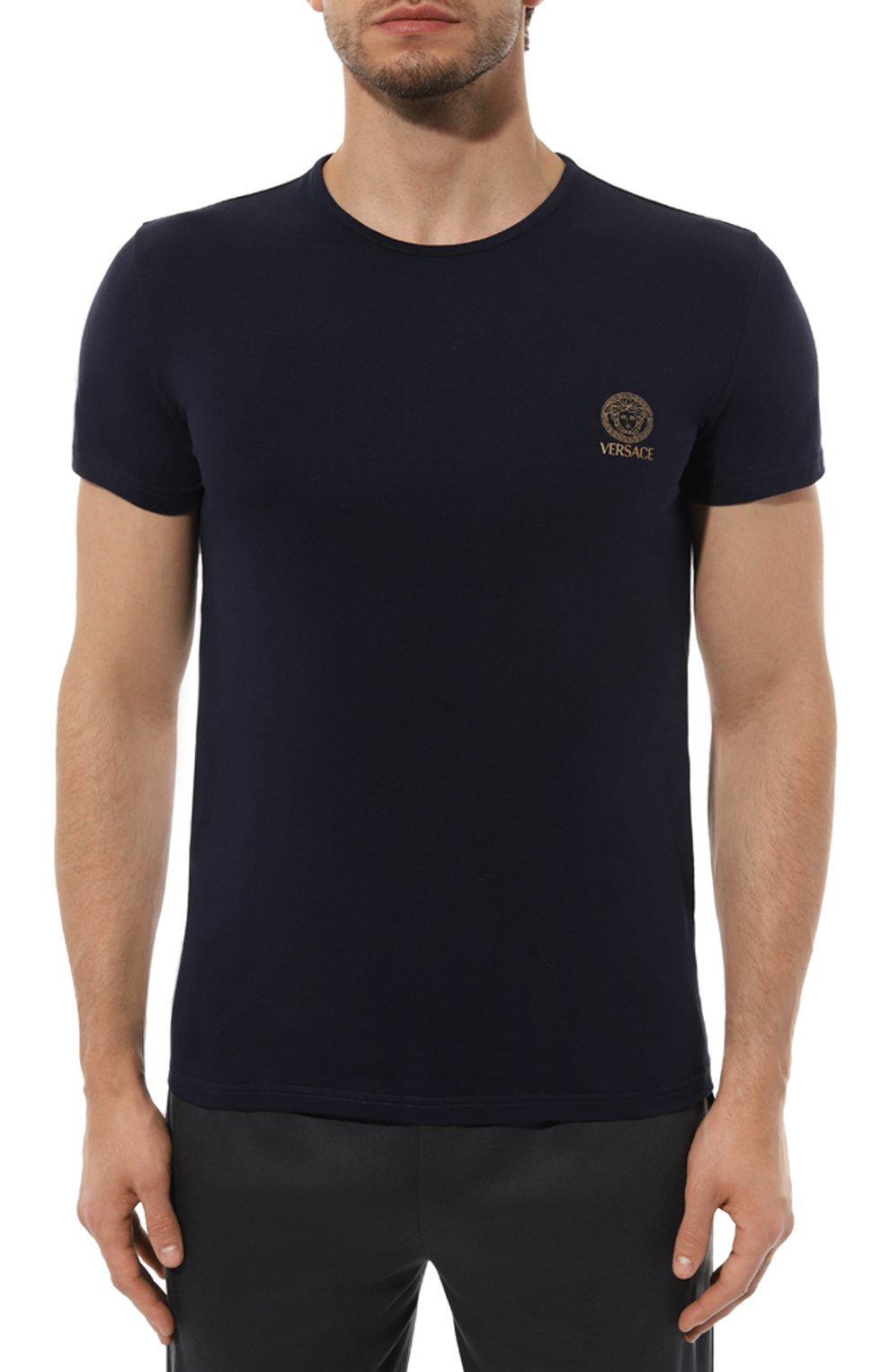 Хлопковая футболка VERSACE, арт. AUU01005/1A10011, фото 3
