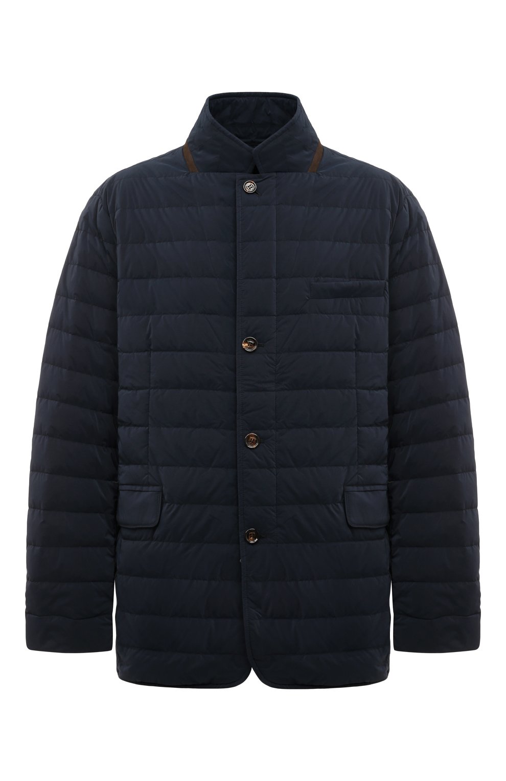 Пуховая куртка zavyer-os MOORER темно-синего цвета по цене 188000 руб., арт. EYVAZ, фото 1 Пуховая куртка zavyer-os MOORER, арт. EYVAZ, фото 1