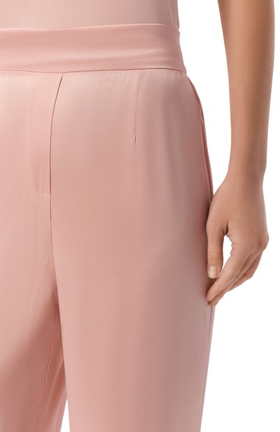 Шелковые брюки amelea AGENT PROVOCATEUR розового цвета по цене 79900 руб., арт. APM0009650001, фото 5 Шелковые брюки amelea AGENT PROVOCATEUR, арт. APM0009650001, фото 5