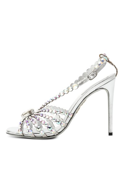 Комбинированные босоножки heart cinderella 105 RENE CAOVILLA, арт. C11819-105/R001, фото 4