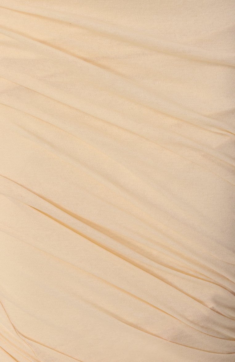 Женская хлопковая юбка JIL SANDER кремового цвета, арт. J02MA0274/J20249 | Фото 6 (Драгоценные камни: Проставлено; Материал сплава: Проставлено; Длина Ж (юбки, платья, шорты): Миди; Женское Кросс-КТ: Юбка-карандаш; Стили: Кэжуэл; Материал внешний: Хлопок)