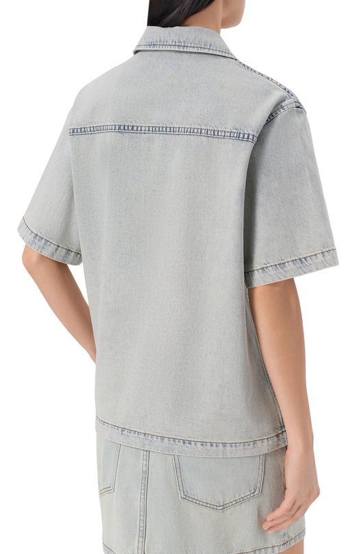 Джинсовая рубашка Bowling 12 STOREEZ 136352 Голубой  136352 Фото 4