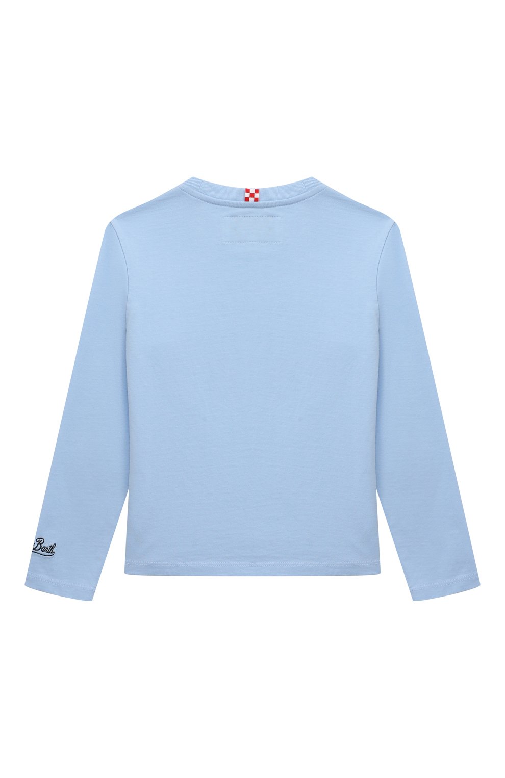 Хлопковый лонгслив MC2 SAINT BARTH голубого цвета по цене 8755 руб., арт. STBK B0YLE/01185G, фото 2 Хлопковый лонгслив MC2 SAINT BARTH, арт. STBK B0YLE/01185G, фото 2