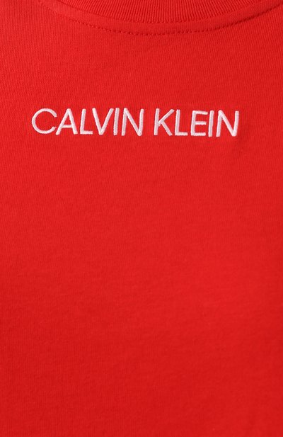 Хлопковая сорочка CALVIN KLEIN красного цвета по цене 5205 руб., арт. QS6196E, фото 5 Хлопковая сорочка CALVIN KLEIN, арт. QS6196E, фото 5