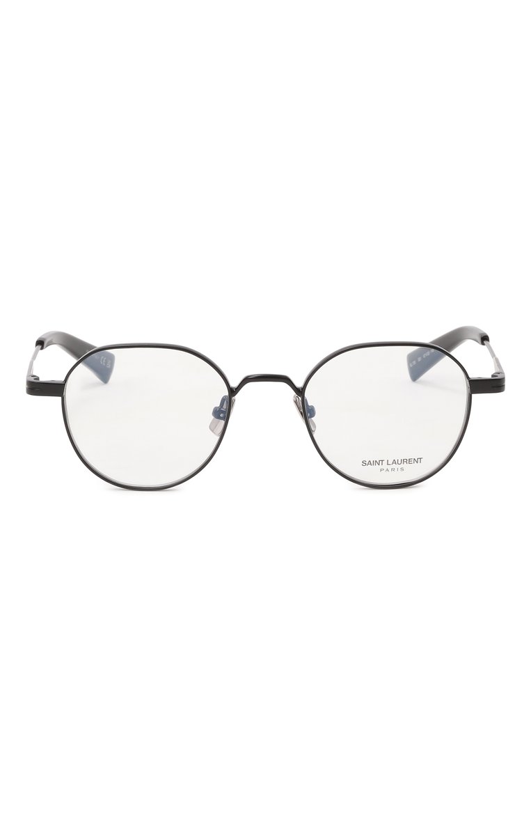 Женские оправа SAINT LAURENT черного цвета, арт. SL 730 001 | Фото 3 (Региональные ограничения белый список (Axapta Mercury): Не проставлено; Нос: Не проставлено; Тип очков: Оправа; Материал: Металл; Очки форма: Круглые; Оптика Гендер: оптика-женское)