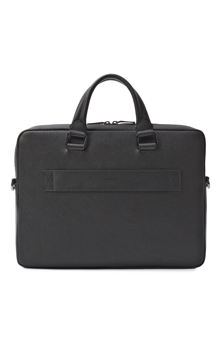 Мужская портфель côme LANCEL черного цвета, арт. A13445 | Фото 6 (Размер: large; Ремень/цепочка: На ремешке; Материал: Натуральная кожа; Сумки-технические: Портфели; Автоматизация ТО: Проставлено; Автоматизация состава: Проставлено)