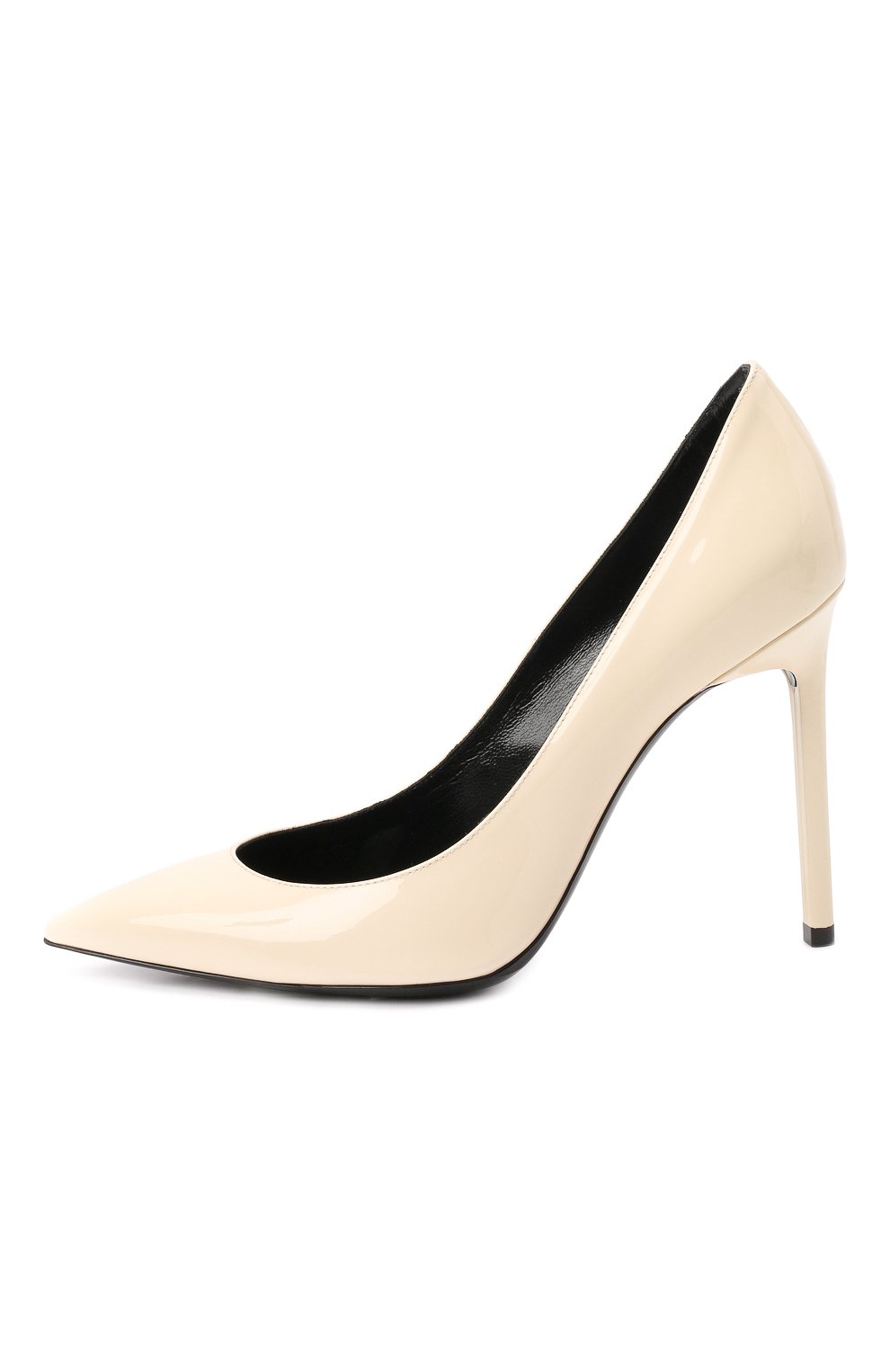 Кожаные туфли zoe SAINT LAURENT кремового цвета по цене 69950 руб., арт. 582301/0NP00, фото 4 Кожаные туфли zoe SAINT LAURENT, арт. 582301/0NP00, фото 4