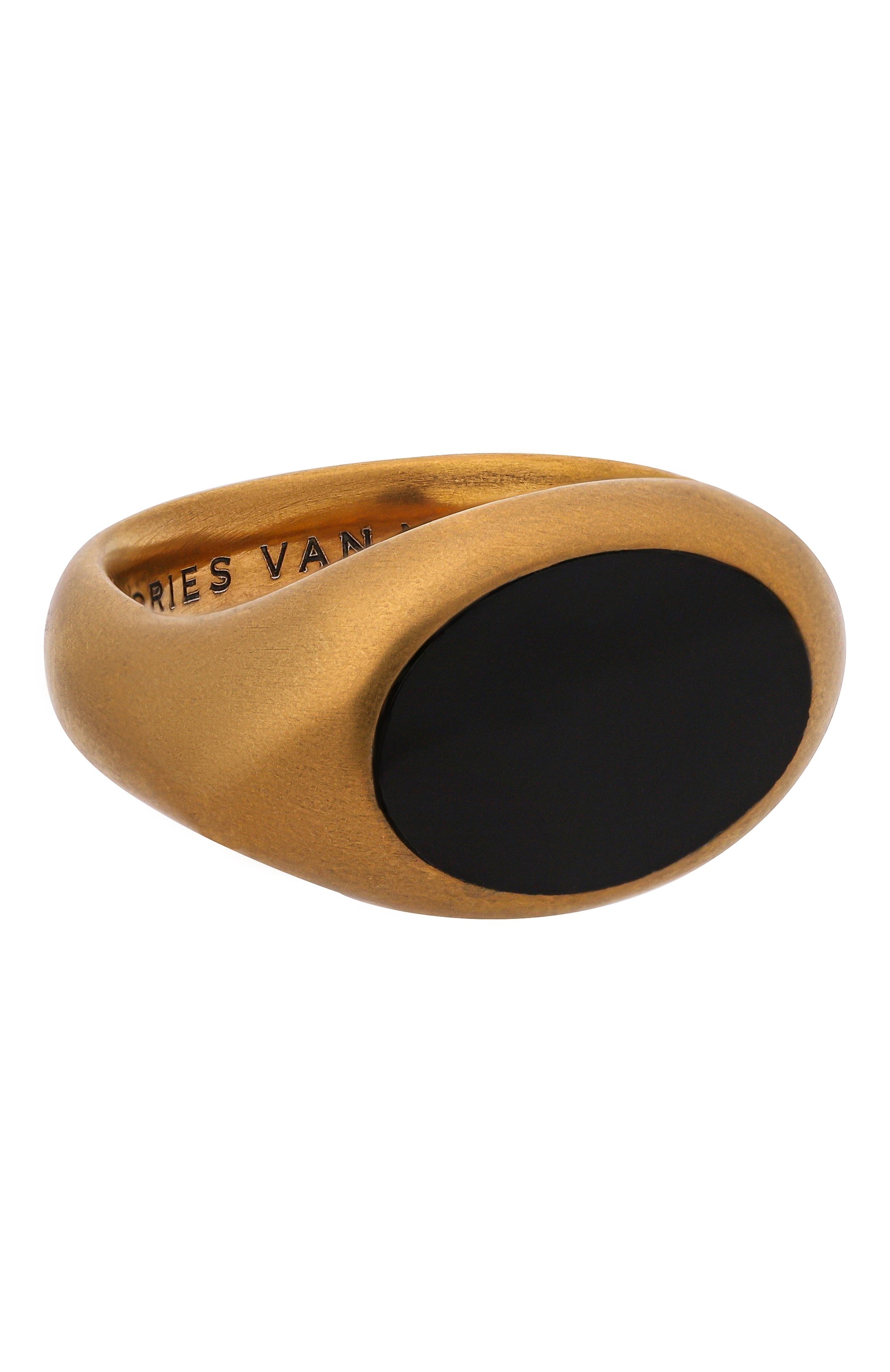 Кольцо DRIES VAN NOTEN черного цвета по цене 44400 руб., арт. 028203/0088, фото 1 Кольцо DRIES VAN NOTEN, арт. 028203/0088, фото 1