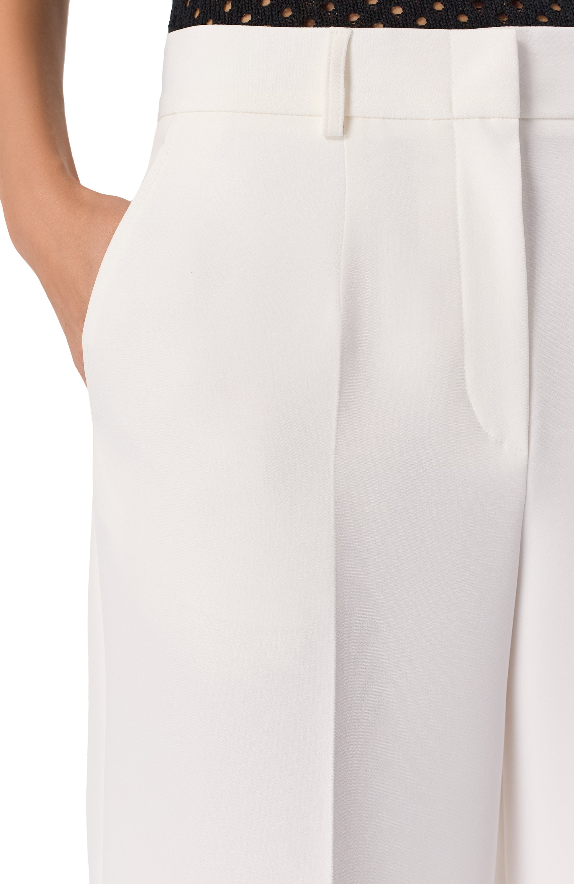 Брюки из вискозы SEVEN LAB белого цвета по цене 23100 руб., арт. SPV1.18.100.505, фото 5 Брюки из вискозы SEVEN LAB, арт. SPV1.18.100.505, фото 5