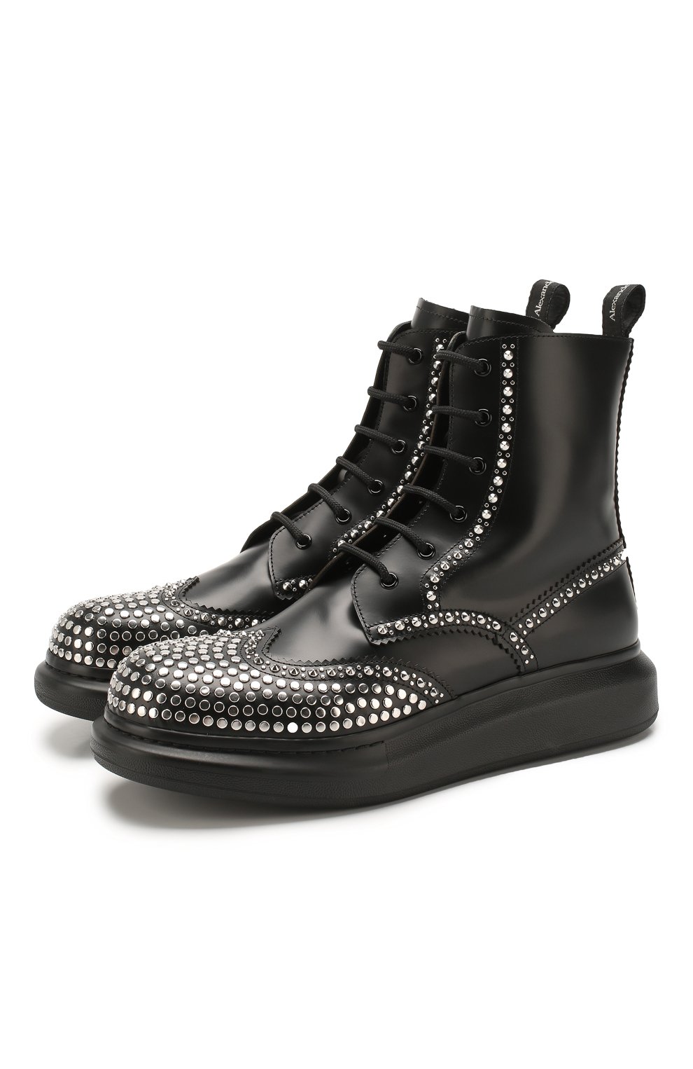 Кожаные ботинки ALEXANDER MCQUEEN, арт. 610808/WHX59, фото 1