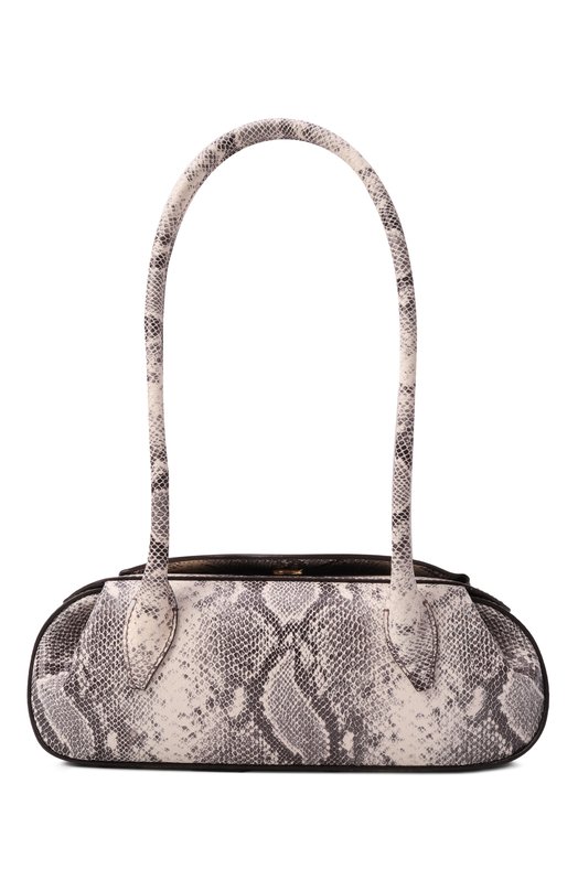 Сумка Oyster mini Yuzefi 0YSTER SH0ULDER BAG MINI/EMB0SSED LEATHER Серый 0YSTER SH0ULDER BAG MINI/EMB0SSED LEATHER