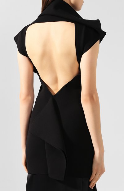 Удлиненный топ RICK OWENS черного цвета по цене 89950 руб., арт. R019F5690/KST, фото 4 Удлиненный топ RICK OWENS, арт. R019F5690/KST, фото 4