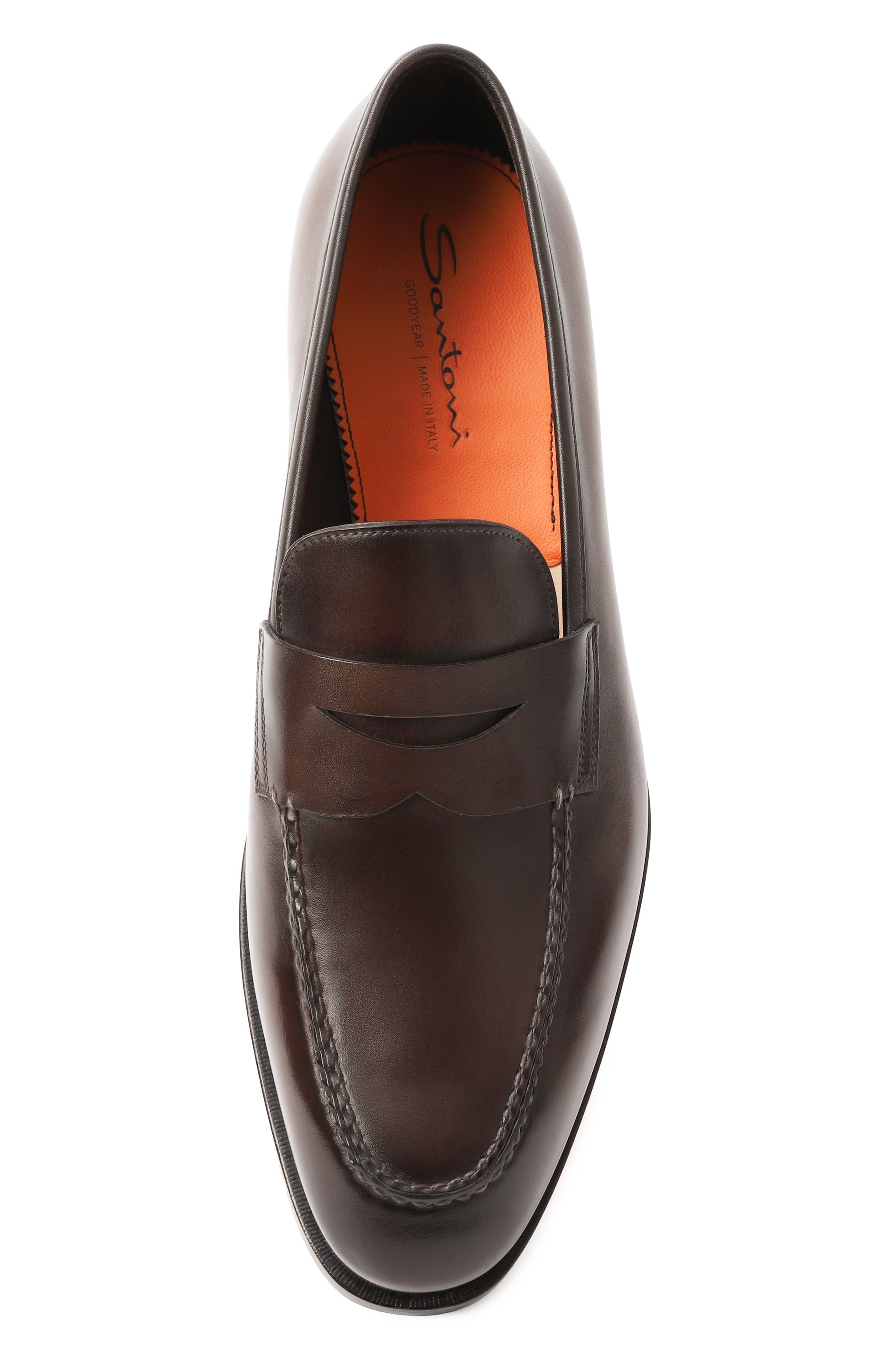 Кожаные пенни-лоферы adrian SANTONI, арт. MCAG18935MC3HVSY, фото 6