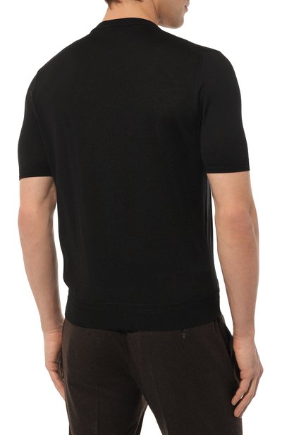 Шелковый джемпер STEFANO RICCI черного цвета по цене 93650 руб., арт. K616215G10/F23101, фото 4 Шелковый джемпер STEFANO RICCI, арт. K616215G10/F23101, фото 4