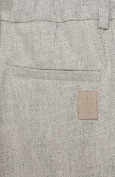 Брюки-карго из вискозы и шерсти ELEVENTY светло-серого цвета по цене 28450 руб., арт. EZ6H90/I0233, фото 3 Брюки-карго из вискозы и шерсти ELEVENTY, арт. EZ6H90/I0233, фото 3