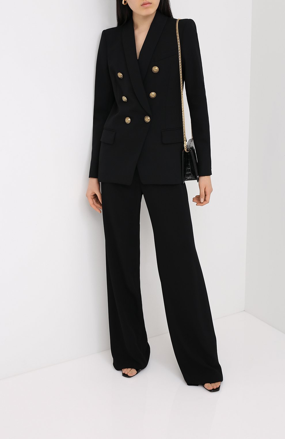 Шерстяной жакет BALMAIN черного цвета по цене 226500 руб., арт. UF17471/167L, фото 2 Шерстяной жакет BALMAIN, арт. UF17471/167L, фото 2