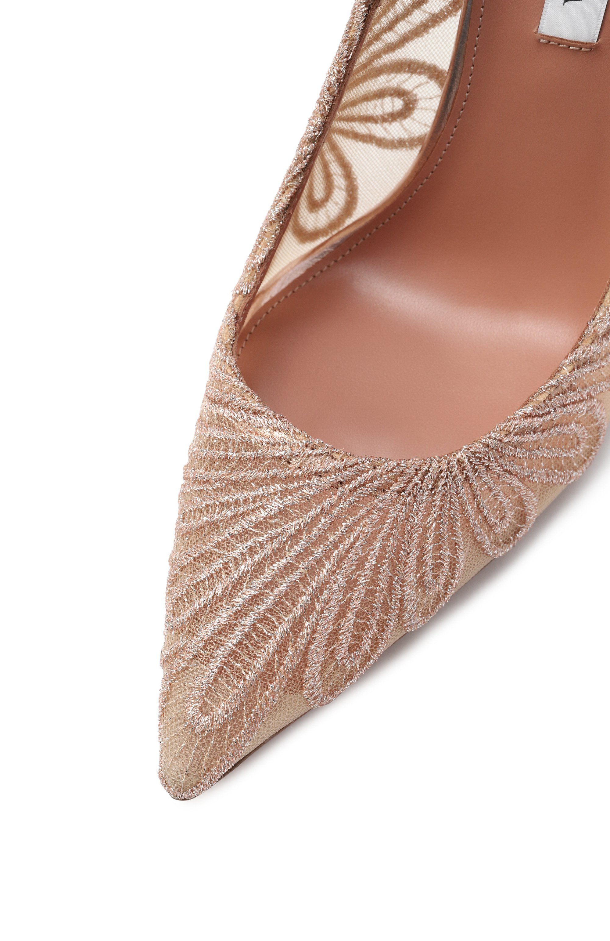 Текстильные туфли chantilly 105 AQUAZZURA, арт. CHNHIGP0/MFS, фото 7