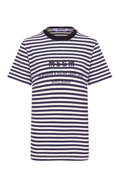 Женская хлопковая футболка MSGM, арт. 4041MDM118N/267128