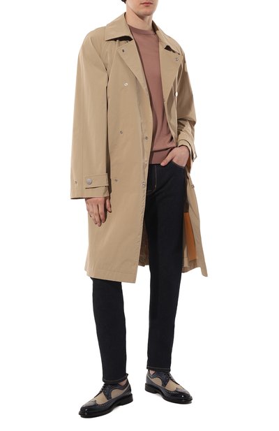 Кожаные дерби GREEN GEORGE темно-синего цвета по цене 43950 руб., арт. 2098/MAREMMA/TELA, фото 2 Кожаные дерби GREEN GEORGE, арт. 2098/MAREMMA/TELA, фото 2