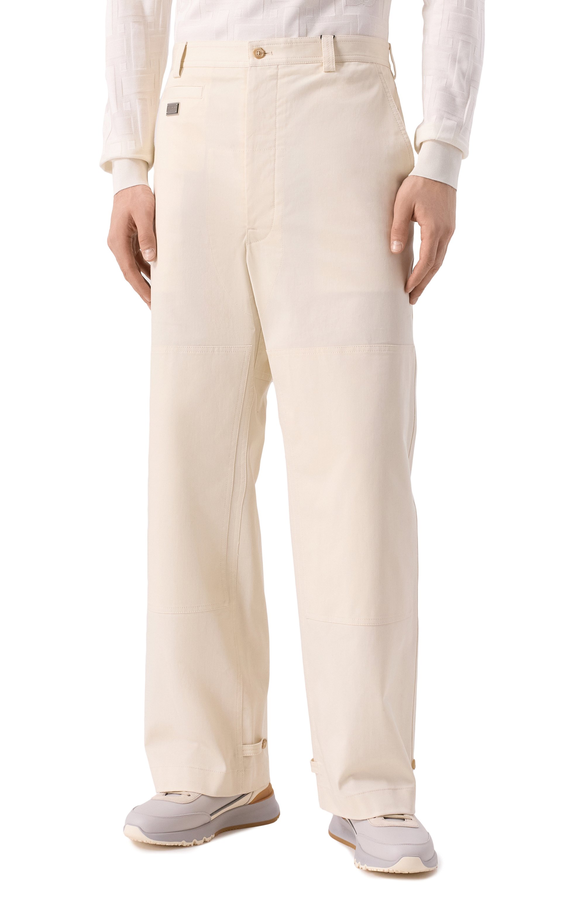 Хлопковые брюки DOLCE & GABBANA, арт. GP0RST/FUFL3, фото 3