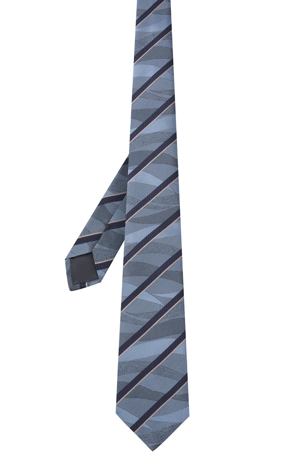 Шелковый галстук GIORGIO ARMANI голубого цвета по цене 21050 руб., арт. 360054/2R910, фото 3 Шелковый галстук GIORGIO ARMANI, арт. 360054/2R910, фото 3