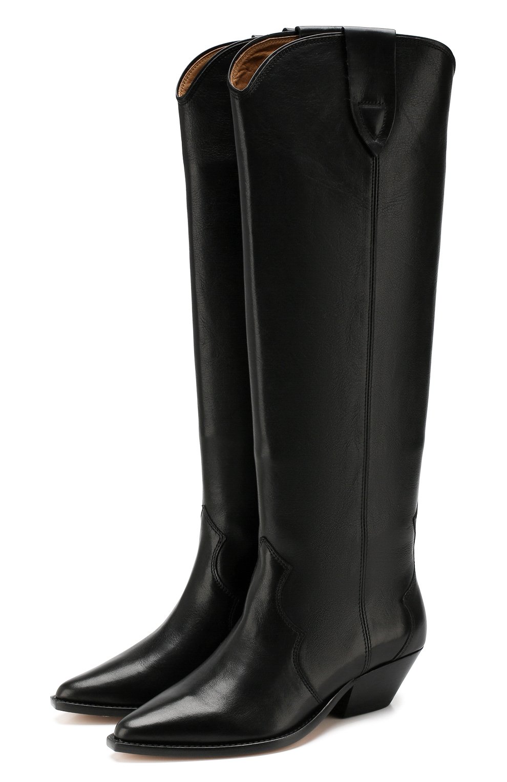 Кожаные сапоги danvee ISABEL MARANT черного цвета по цене 83500 руб., арт. DENVEE/BT0072-19A008S, фото 1 Кожаные сапоги danvee ISABEL MARANT, арт. DENVEE/BT0072-19A008S, фото 1